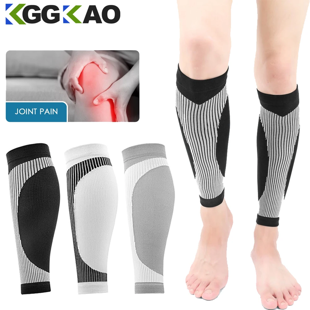 1 Pair Calf Compression Sleeve For Women Men,Footless Sock Shin Splint Brace Pain Relief Varicose Veins Treatment For leg