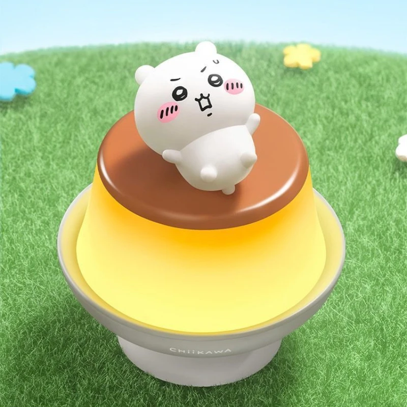 

MINISO Cute Chiikawa Pudding Lamp Bedside Ornaments Mark Lamp Kawaii Birthday Gift Sweetness Schoolchildren Christmas Halloween