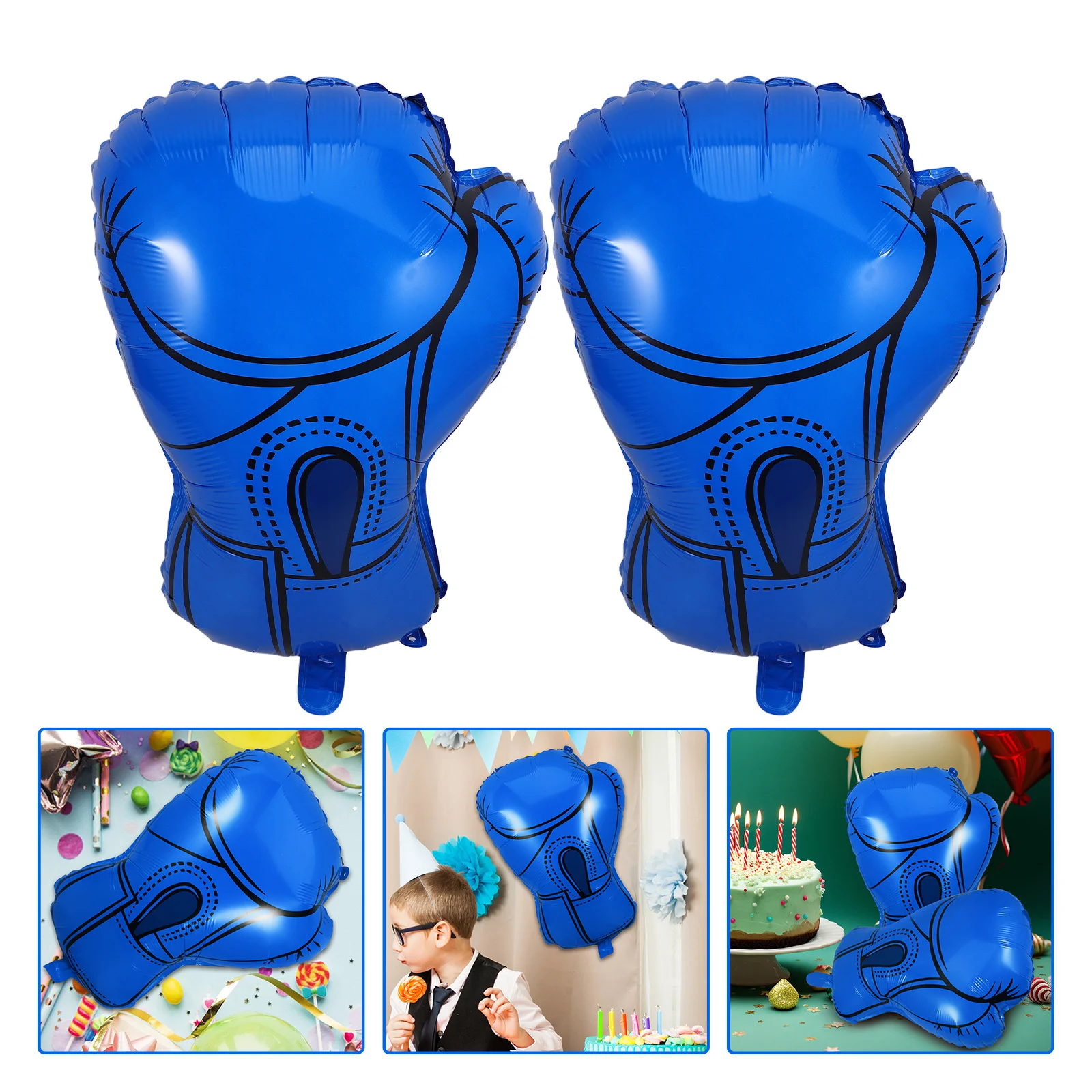 

6Pcs Boxing Glove Balloons Vibrant Inflatable Sport Theme Party Decorations Kids Birthday Party Supplies Boxing Gloves Decor