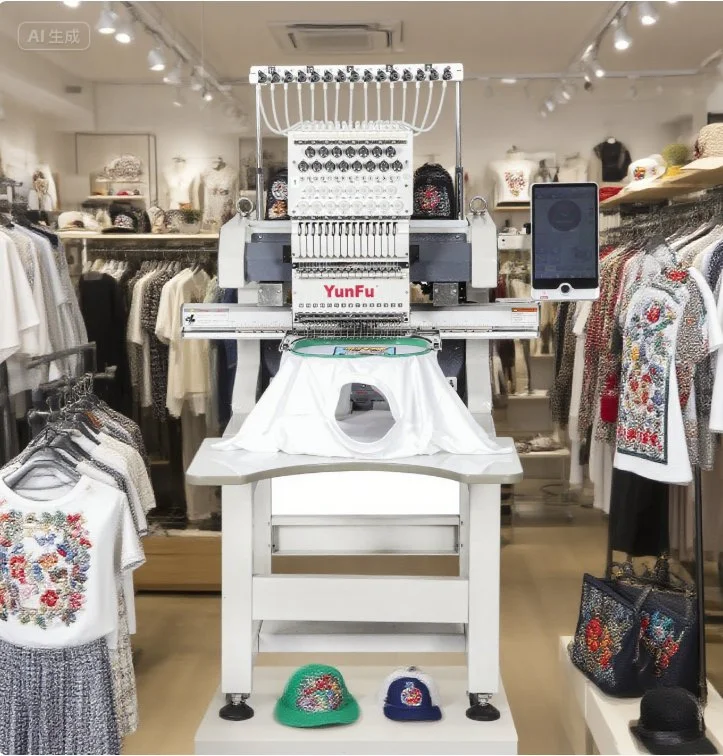 High Quality Cap Embroidery Machine Computerized Embroidery Machine Clothes Single Head Brother Embroidery Machine