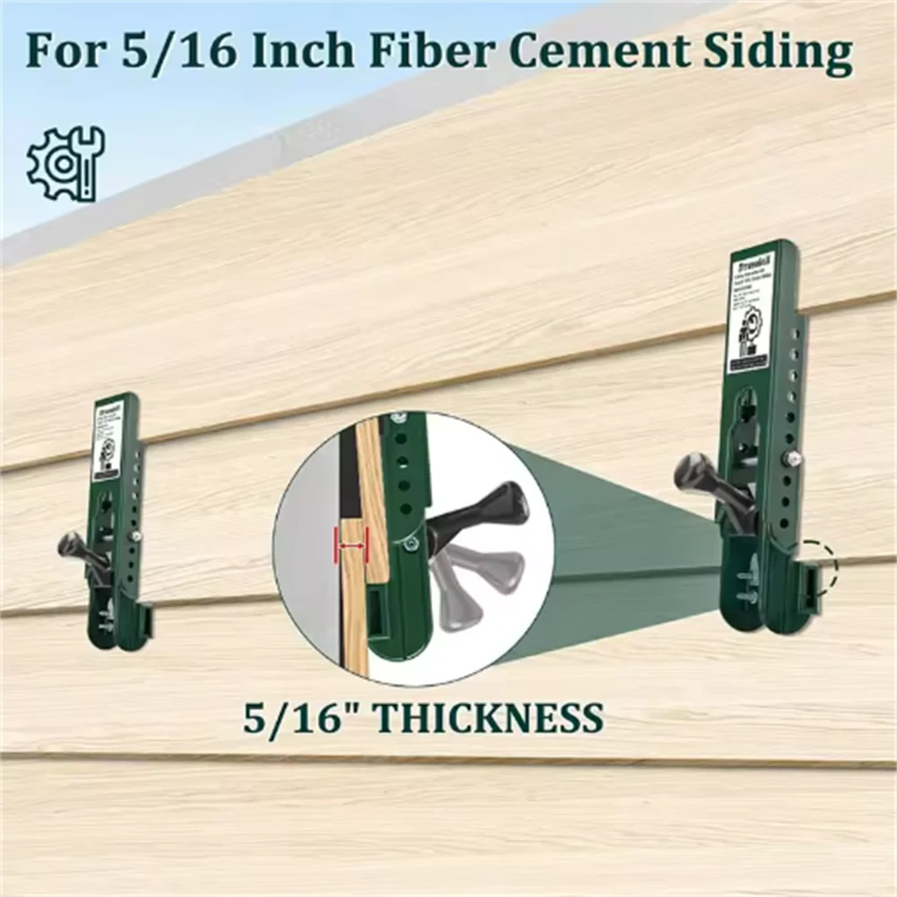 2Pcs Fiber Cement Siding Installation Gauge Tool Wall Panel Locator Clamp Hand Tool for Home Improvement