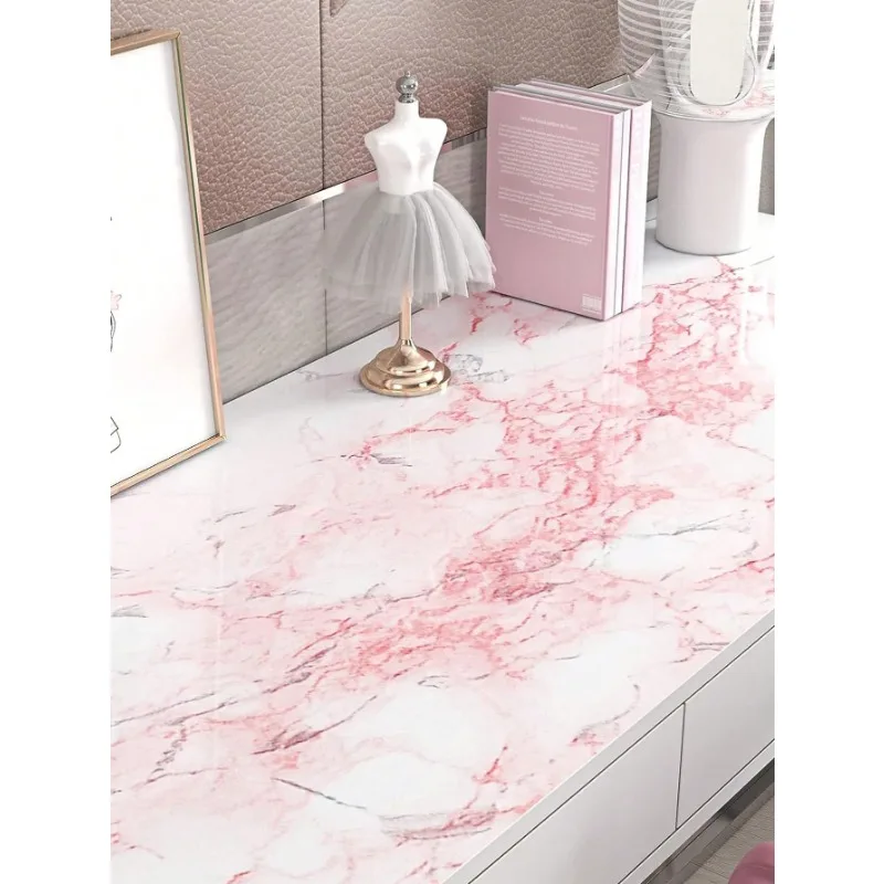 40/50cm Vinyl Marble Peel and Stick Wallpaper for Bathroom Wall Self Adhesive Waterproof Oil Proof Contact Paper for Kitchen