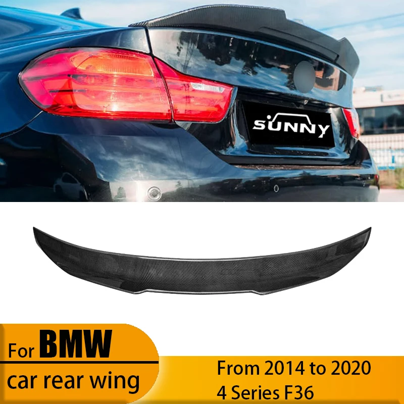 

Suitable for BMW 4 Series 2014-2020 F36 4-door carbon stripe PSM model tailgate modification ABS stator wing