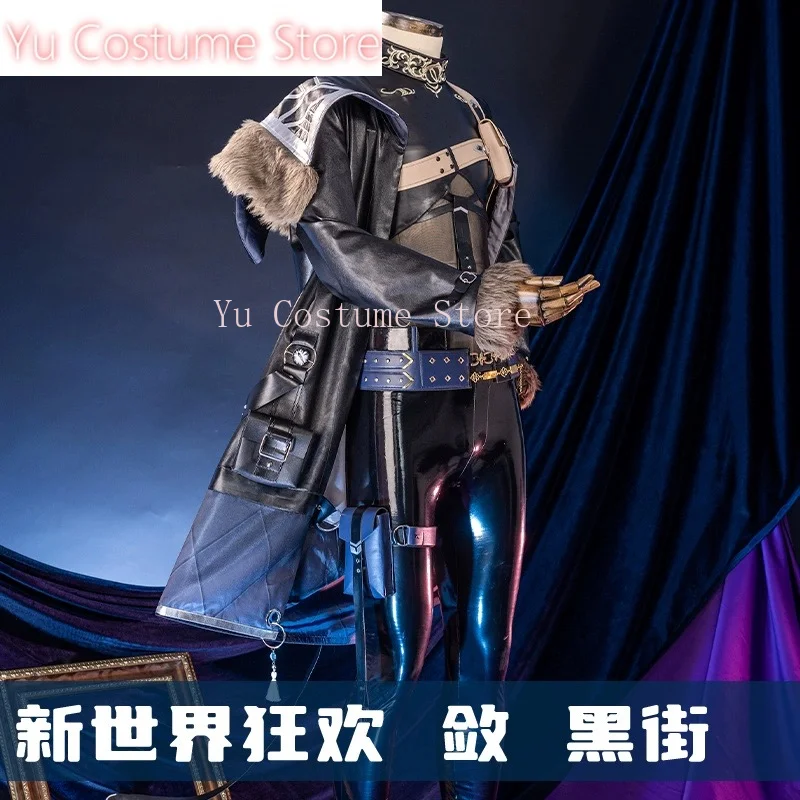 YuCostume Nu Carnival Rei Black StreetDetective Cosplay Costume Cos Game Anime Party Uniform Hallowen Play Role Clothes Clothing