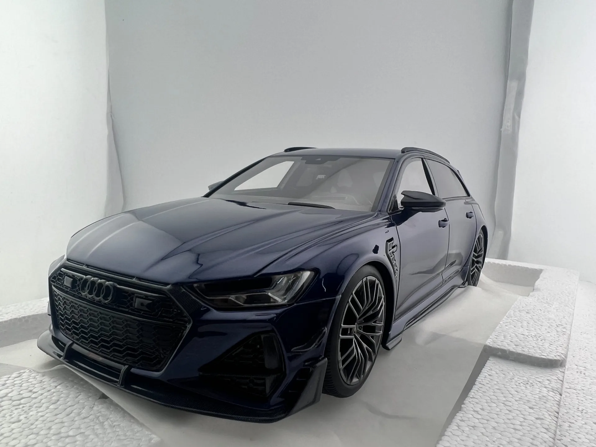 Topspeed – modèle de voiture en résine bleue, échelle 1/18, Audi RS6 ABT