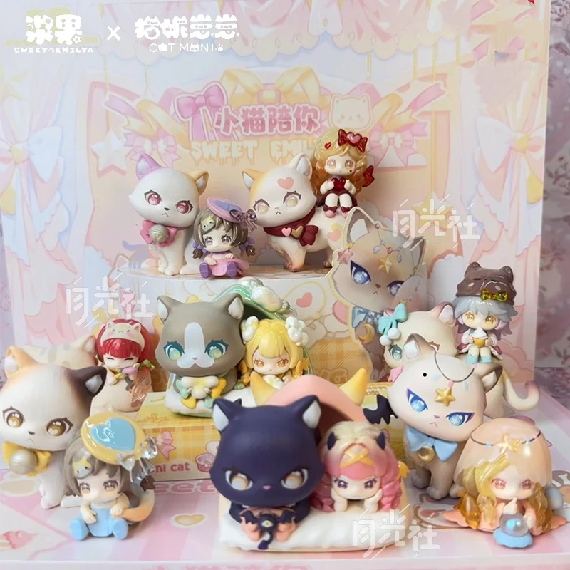 

Подлинная загадочная коробка Cat Moni — модная милая кукла ручной работы, слепая коробка, игрушка для игр и украшения, идеальный подарок для любителей кошек