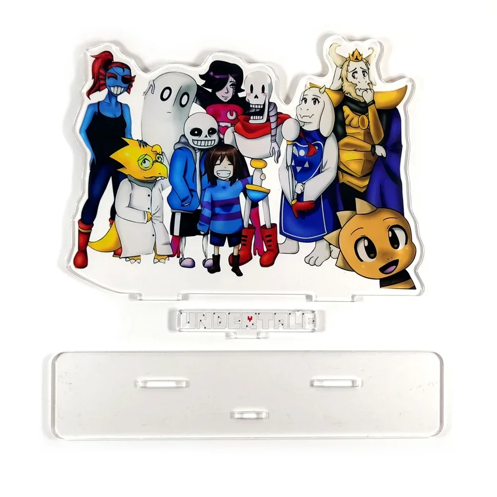 Undertale group Frisk Toriel Sans Papyrus Undyne Alphys acrylic standee figurines desk decoration cake topper anime