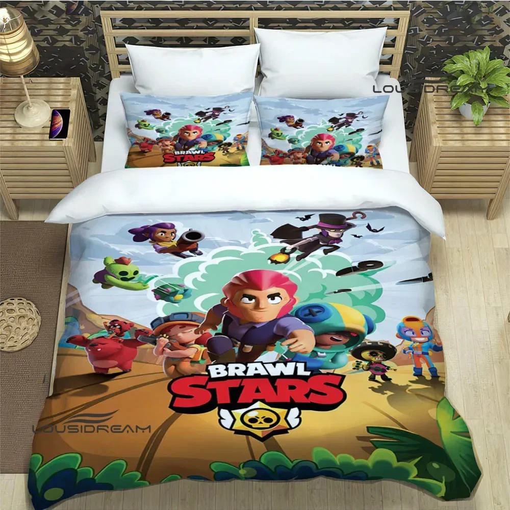 3D Game B-rawl Cartoon S-stars Printed Bedding Sets exquisite supplies set duvet cover bed comforter set bedding set luxury