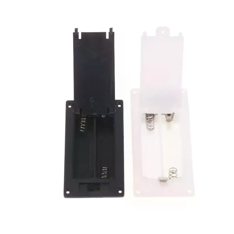 1/3pcs Holder Storage Box Case with Switch Cover Batteries Shell Plastic 2x3x AAA Rectangular Embedded Battery
