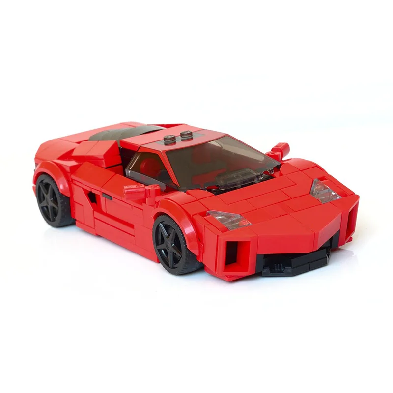 

Building Blocks Car Model MOC LP700 4 City Speed Champion 290 Parts for Kids Creative Play