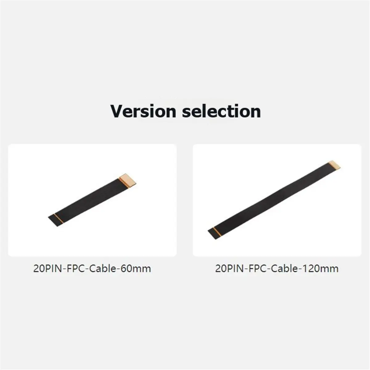 20PIN FPC Flexible Flat Cable 20PIN Reverse FPC Flexible Flat Cable 0.5mm Pitch with Shielding Ribbon Wire 120MM