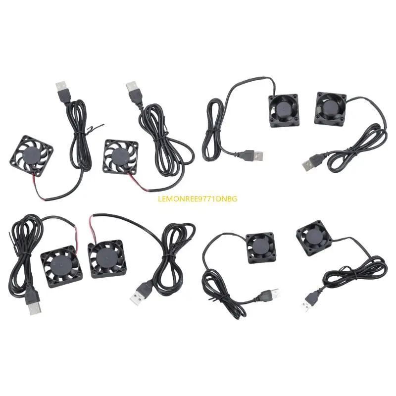 

D7YC DC5V USB -охлаждающий вентилятор 40 мм подшипник для домашнего офиса сетевого оборудования, звуковых видеоретиков, игрового