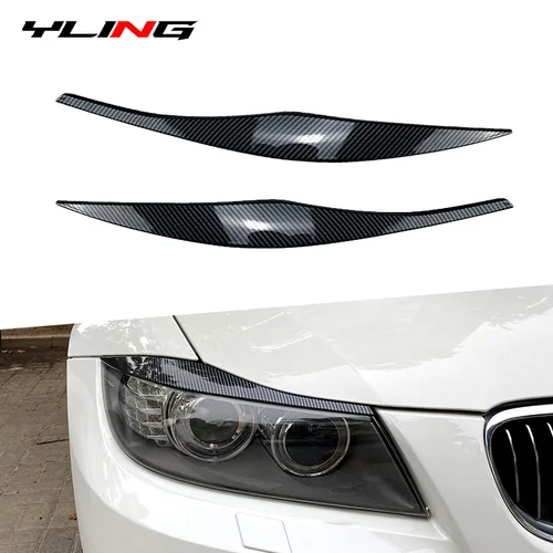 Imagen 2 del producto Para BMW accesorios 3 Series E90 E91 320i 330i faro cejas párpado 2005 2006 2007 2008 2009 2010 2011 Sedan / Touring