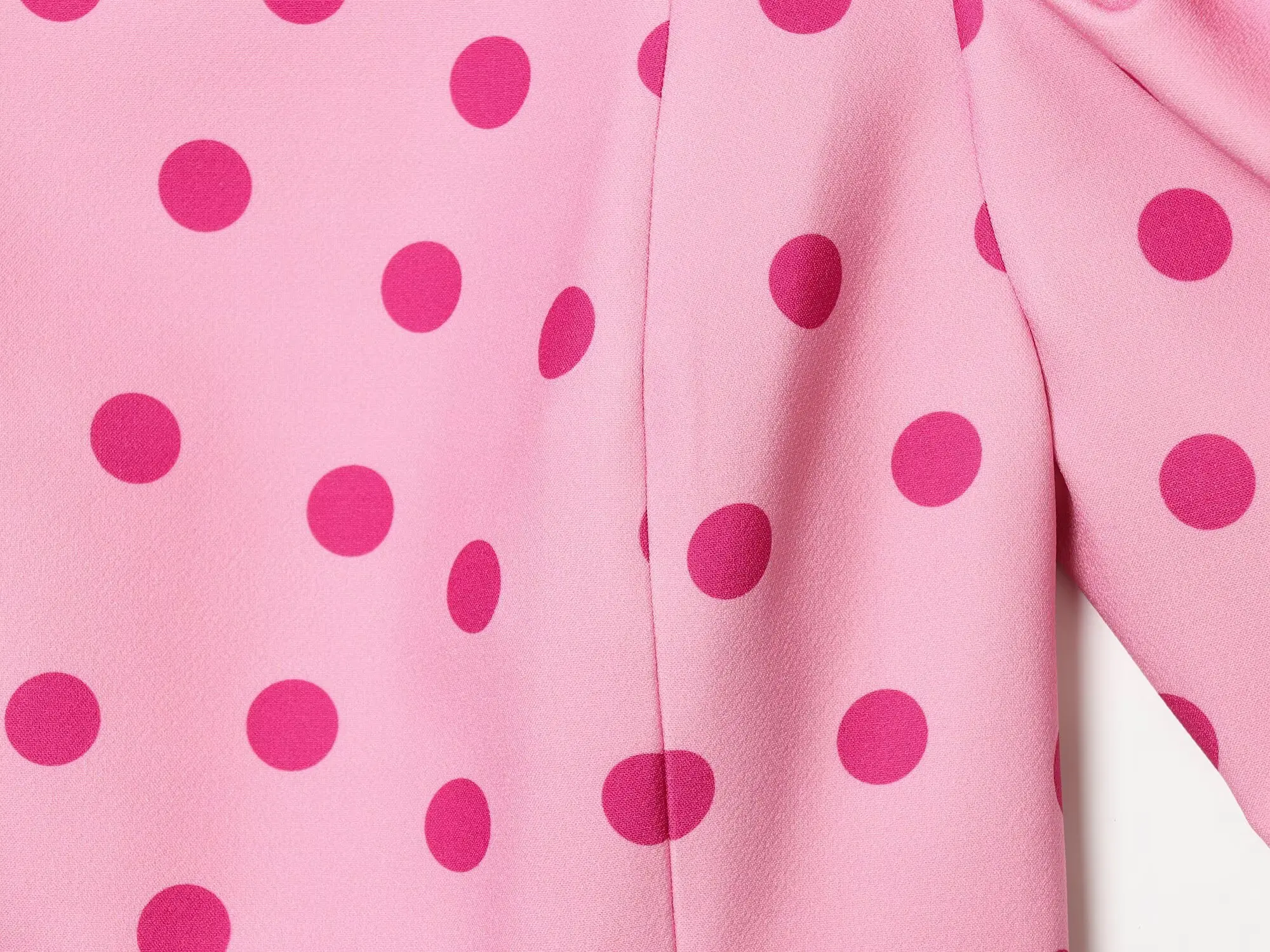 BSAY 2026 Sommer Damen Polka Dot Peplum-Top mit Puffärmeln und Rundhalsausschnitt – Elegante, schmal geschnittene Freizeitbluse für den Alltag – Detail 9