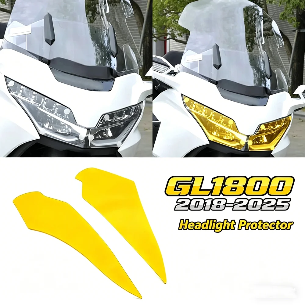 

For Honda Goldwing 1800 Gold wing 1800 F6B GL1800 18-25 Headlight Protector Shields Anti-Scratch Lens Shield Guard Anti-Stone