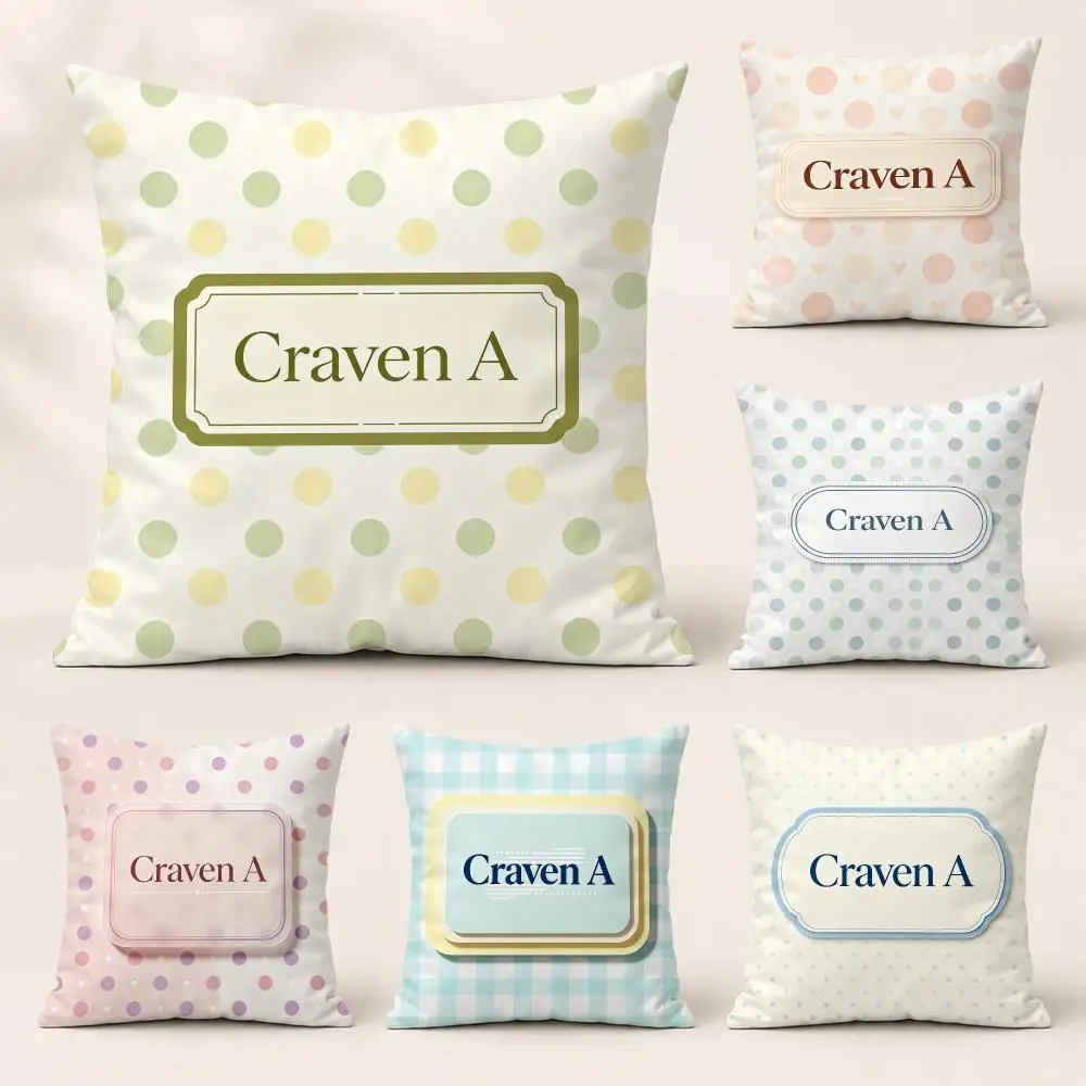 classic Craven A Cushion Cover Pillow Short Plush Pillow Warm Simple Style for Living Room Bedroom Gift Giving