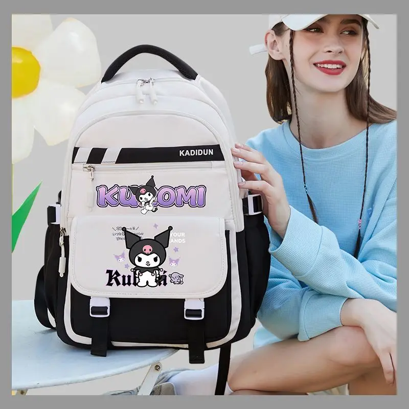 Sanrio Kurome Schoolbag Good-looking Cartoon Animation Pattern Student Lightweight Large Capacity Waterproof Backpack