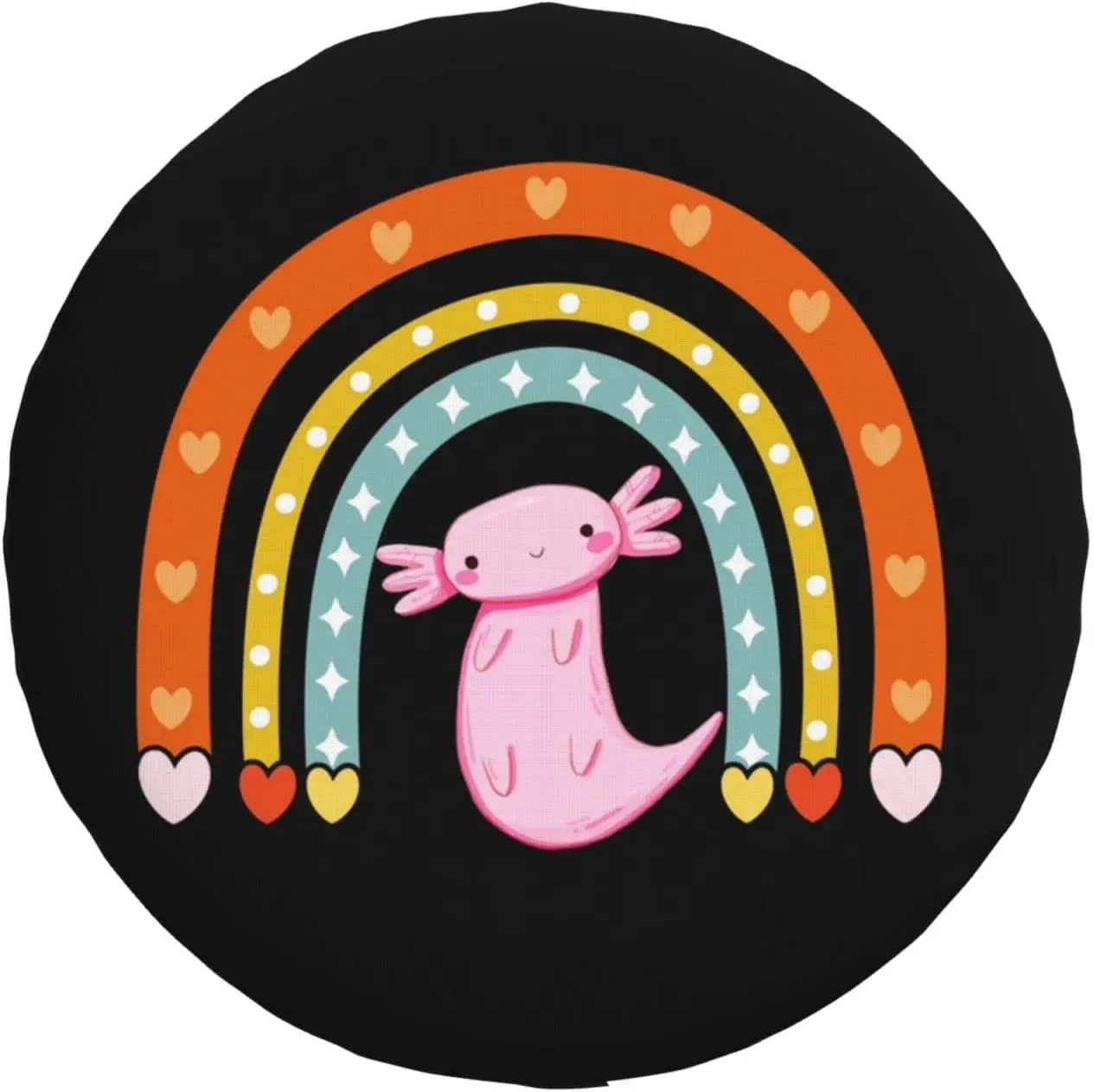 

Just A Girl Who Loves Axolotls Spare Tire Cover for Rv Trailer Camper Tire Covers Polyester Wheel Cover Protectors Universal