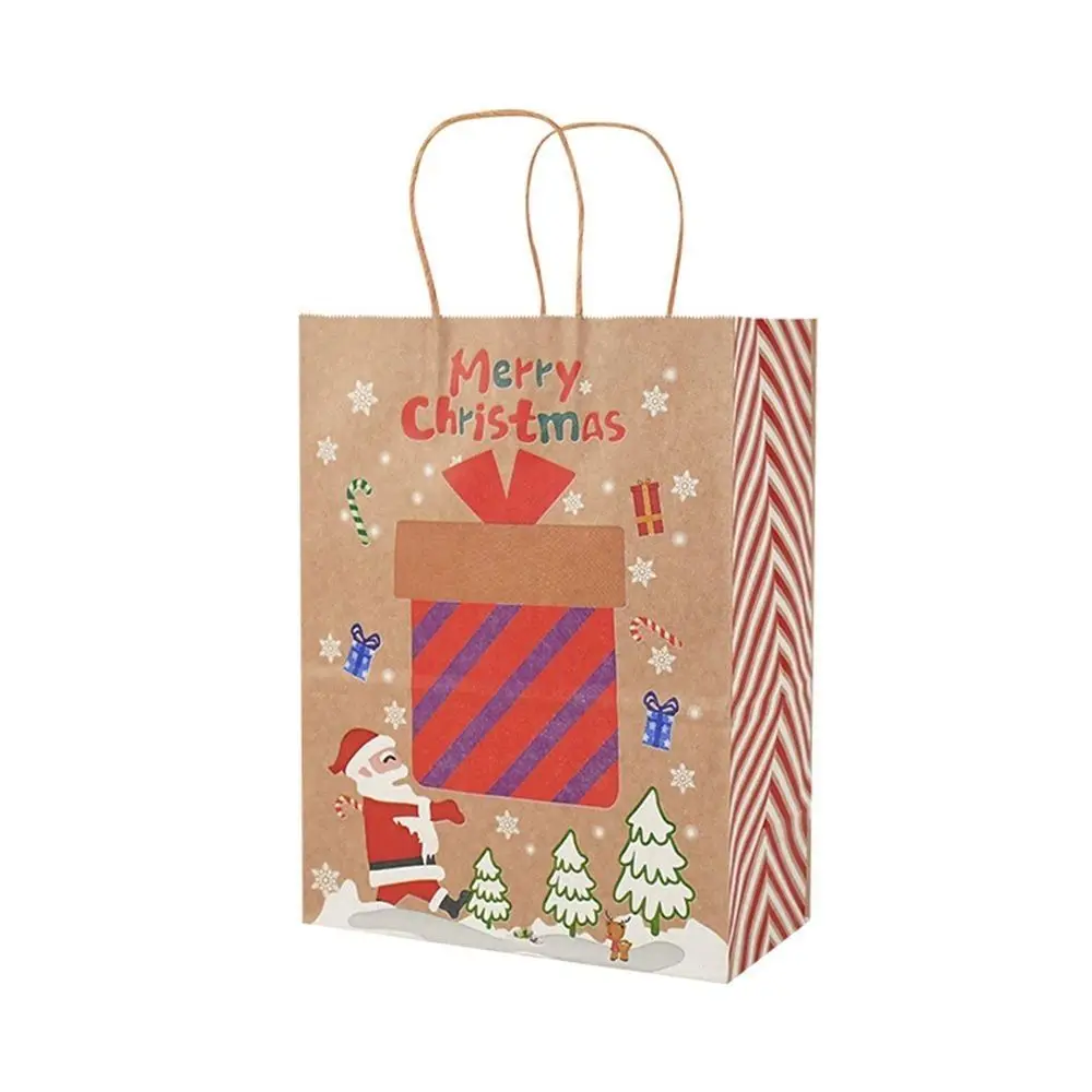 

Party Decoration Gift Packaging Cookies Snack Christmas Candy Handle Bag Gift Bags Christmas Decorations Christmas Ornament