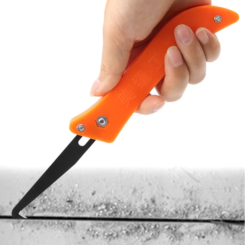 Tile Gap Repair Tool Hook Knife Professional Cleaning and Removal of Old Grout Hand Tools Tungsten Steel Joint Notcher Collator
