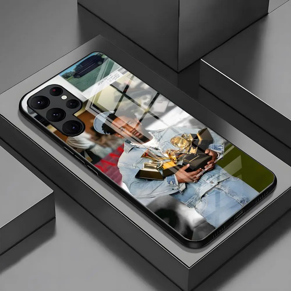 Kendrick Lamar Phone Case For Samsung S24 S23 S21 S20 S22 A24 A34 A54 A53 Note 20 Pro Ultra Plus 2024 Glass Back Cover