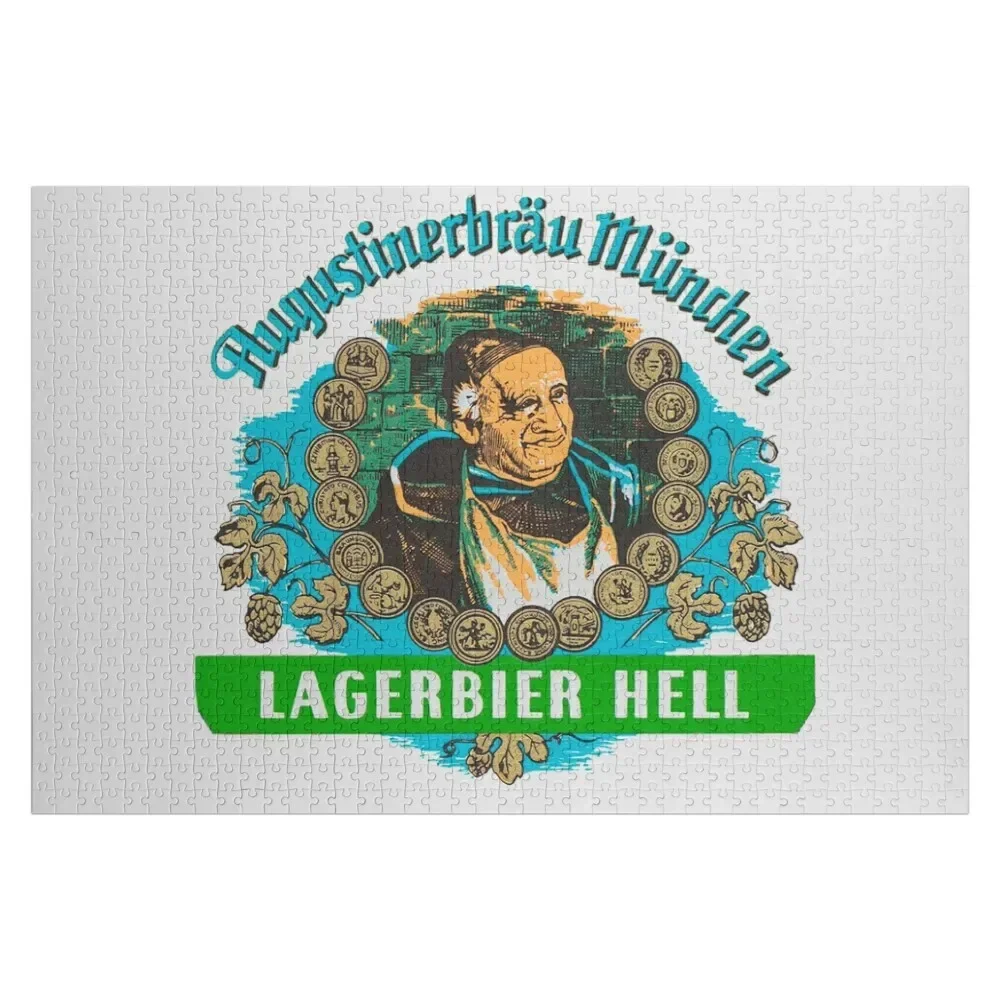 

Augustiner Munich Beer...Lagerbier Hell Jigsaw Puzzle Wood Photo Personalized Customized Photo Puzzle