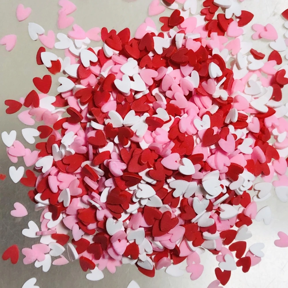 50개 발렌타인데이 미니 귀여운 과일 눈송이 나비 사랑 폴리머 클레이 장식품 폰 케이스 액세서리