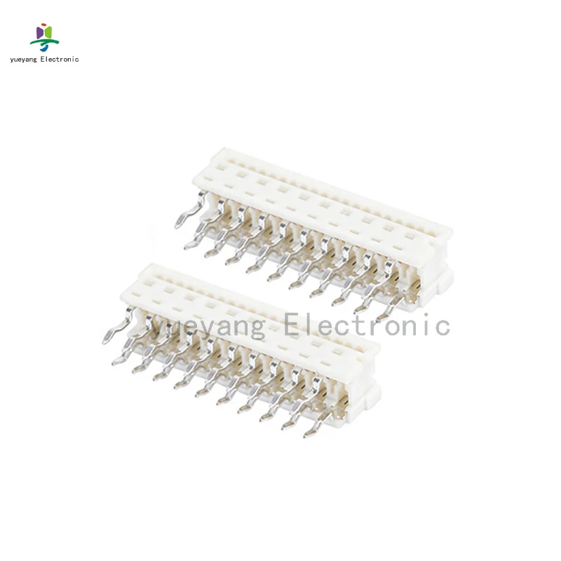 

20Pcs White IDC Connector Picoflex 2.54mm pitch type ribbon cable connectors types 4P 6P 8P10P 12P 14P 16P 18P 20P 24P 26P