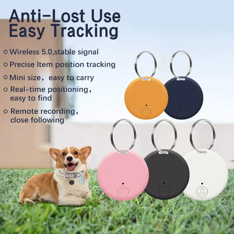 

Circular Bluetooth anti loss device Bluetooth 5.0 bidirectional alarm intelligent positioning mobile phone pet key anti loss dev