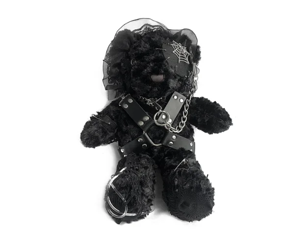 

Original Hell Gothic Bear Halloween Dark Series Crossbody Shoulder Single Shoulder Handmade Bear Bag