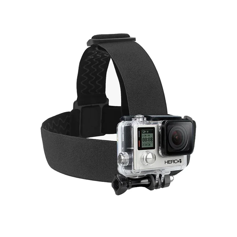 핸즈프리 촬영용 탄성 헤드 스트랩, 시점 영상, 고프로 히어로 10 9 8 7, 샤오미 Yi 4k Sjcam 액션 카메라 액세서리