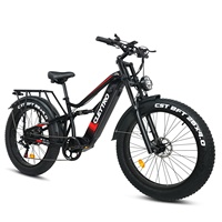 Adult Electric Bike, 750W 26-inch Mountain Bike, 52V19Ah Battery, 32MPH 30-60Miles Full Suspension E-bike