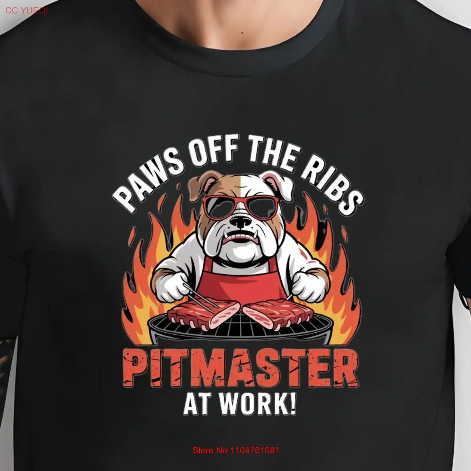 Paws Off the Ribs Pitmaster T Shirt Funny Dog Lover BBQ for Grill Masters Dads Backyard Cookout Kings Fathers Day Dad vintage