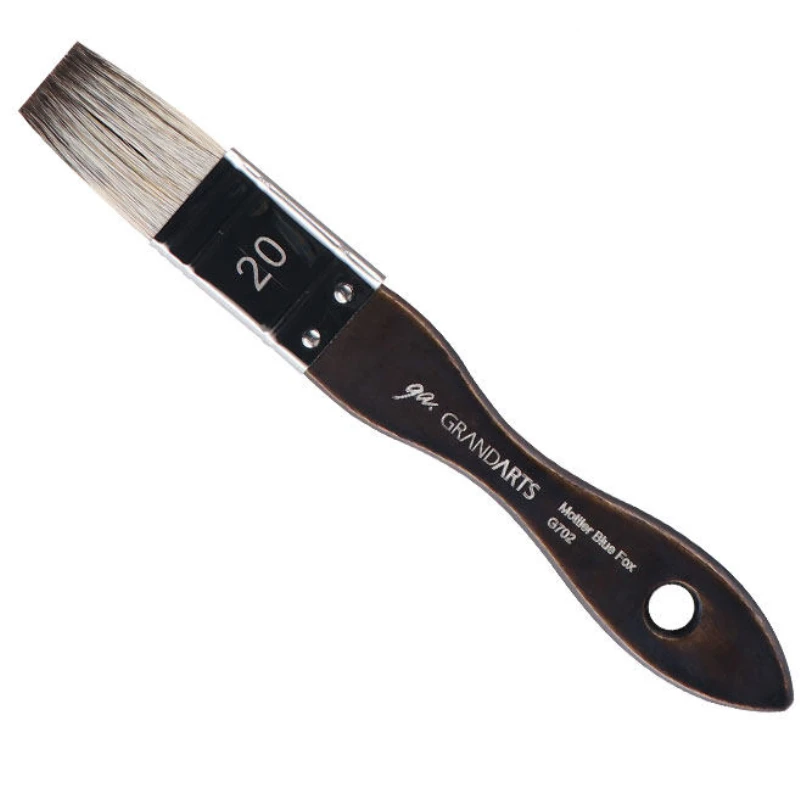 Short Flat Wash Brushes Watercolor Wash Paint Brushes for Wet Laying Base Color Hand Drawing Painting Tool Artist Art Stationery