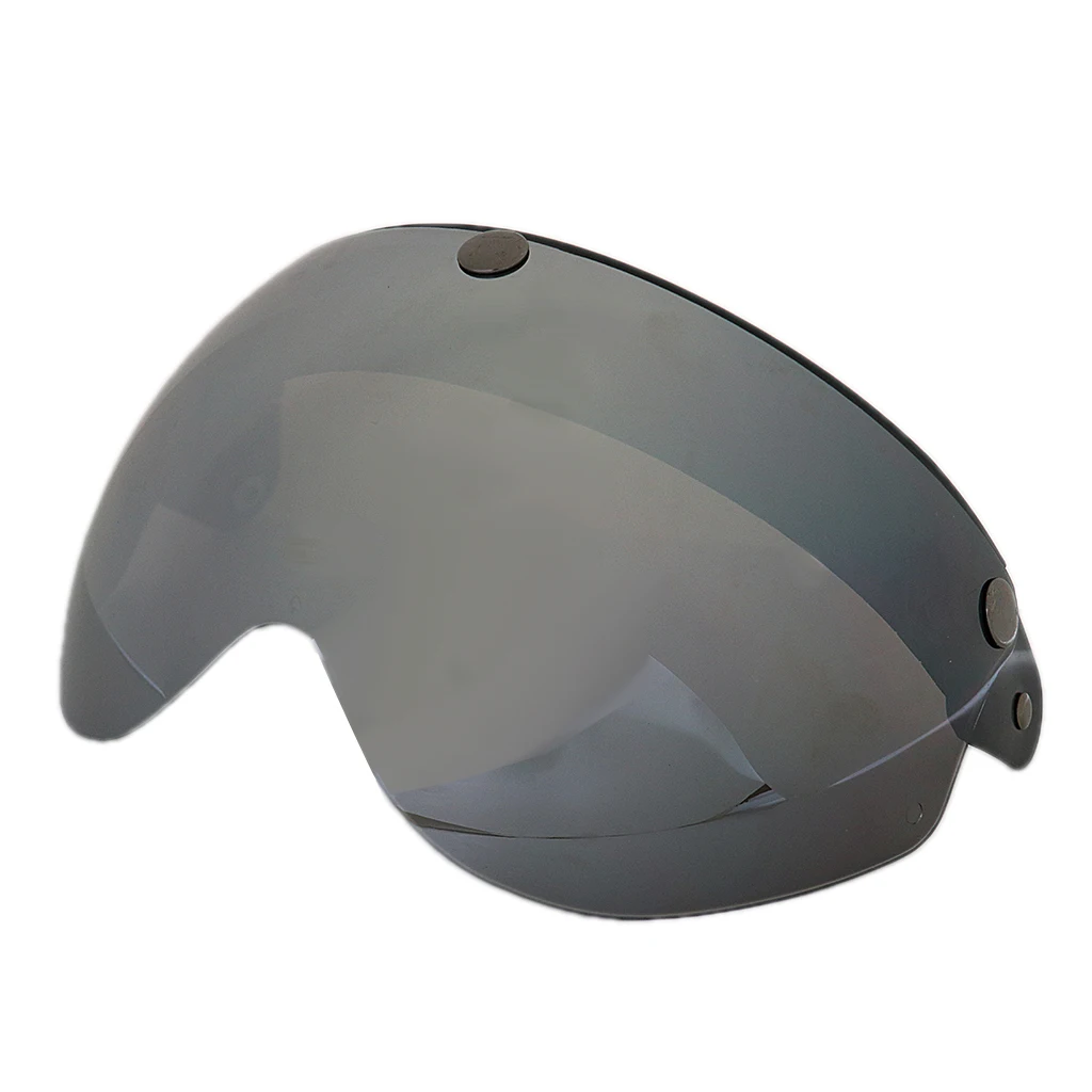 Classic Style 3 Snap Flip Up Visor Shield Retro Bubble Wind Protector Helmet Visor for Motorcycle Accessories