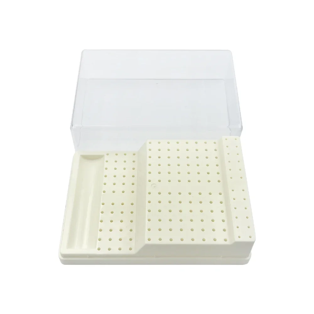 5pcs 168 Holes Plastic Dental Burs Box Drill Diamond Stand Block Placement Case Holder Dentistry Laboratory Instruments