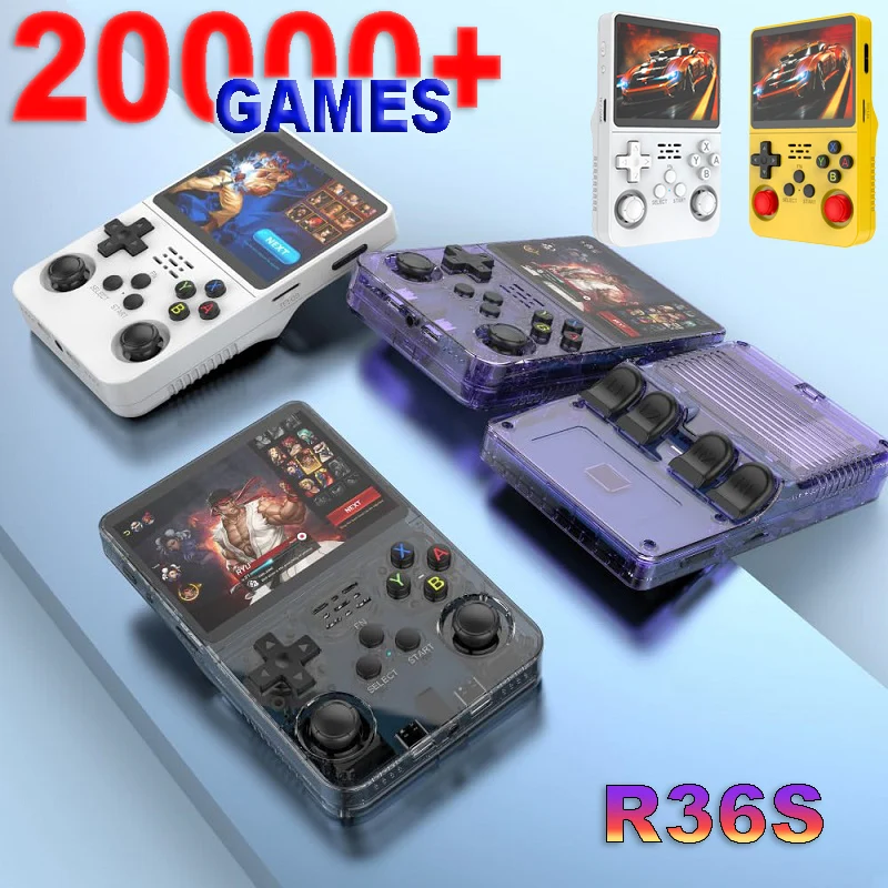 Open Source R36S Retro Handheld Game Console Arkos System Portable Pocket Video Game Player 3.5