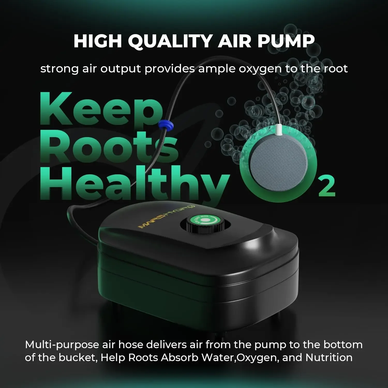 DWC Hydroponics Grow System 5 Gallon Deep Water Culture W/ 8W Air Pump Multi-Purpose Air Hose, Air Stone, 2 Buckets Top Drip Kit