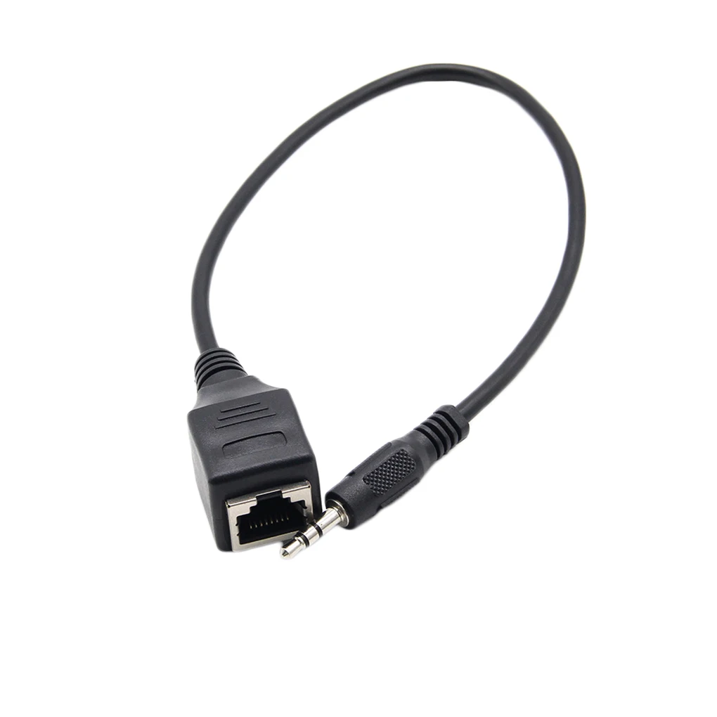 3 5mm Male to RJ45 Female Ethernet LAN Jack Adapter Cable Touch Control Devices Network Audio Extension Cord