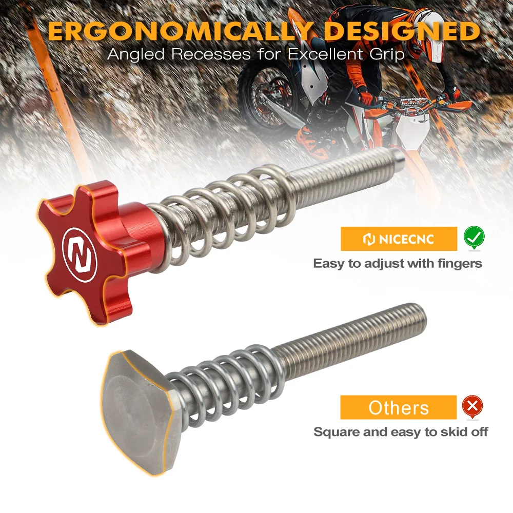 Motocross Throttle Air Speed Idle Screw Bolt Adjuster For GAS GAS GASGAS EC 250 300 EC250 EC300 EX300 2021 2022 2023 Aluminum