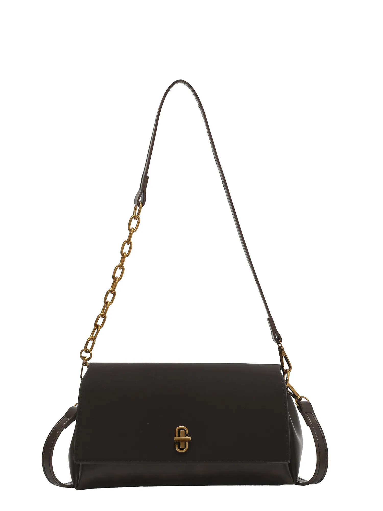 حقيبة كتف نسائية كلاسيكية من جلد البولي يوريثان بلون سادة حقيبة كتف نسائية فاخرة من جلد الغزال الصناعي حقيبة كروس متعددة الاستخدامات للإبط