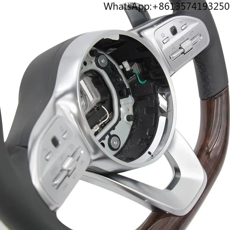 Perforated Leather Carbon Fiber Customized Steering Wheel for Mercedes Benz A45 AMG C43 63 AMG CLA 45 CLS 63 AMG 2015LED Display