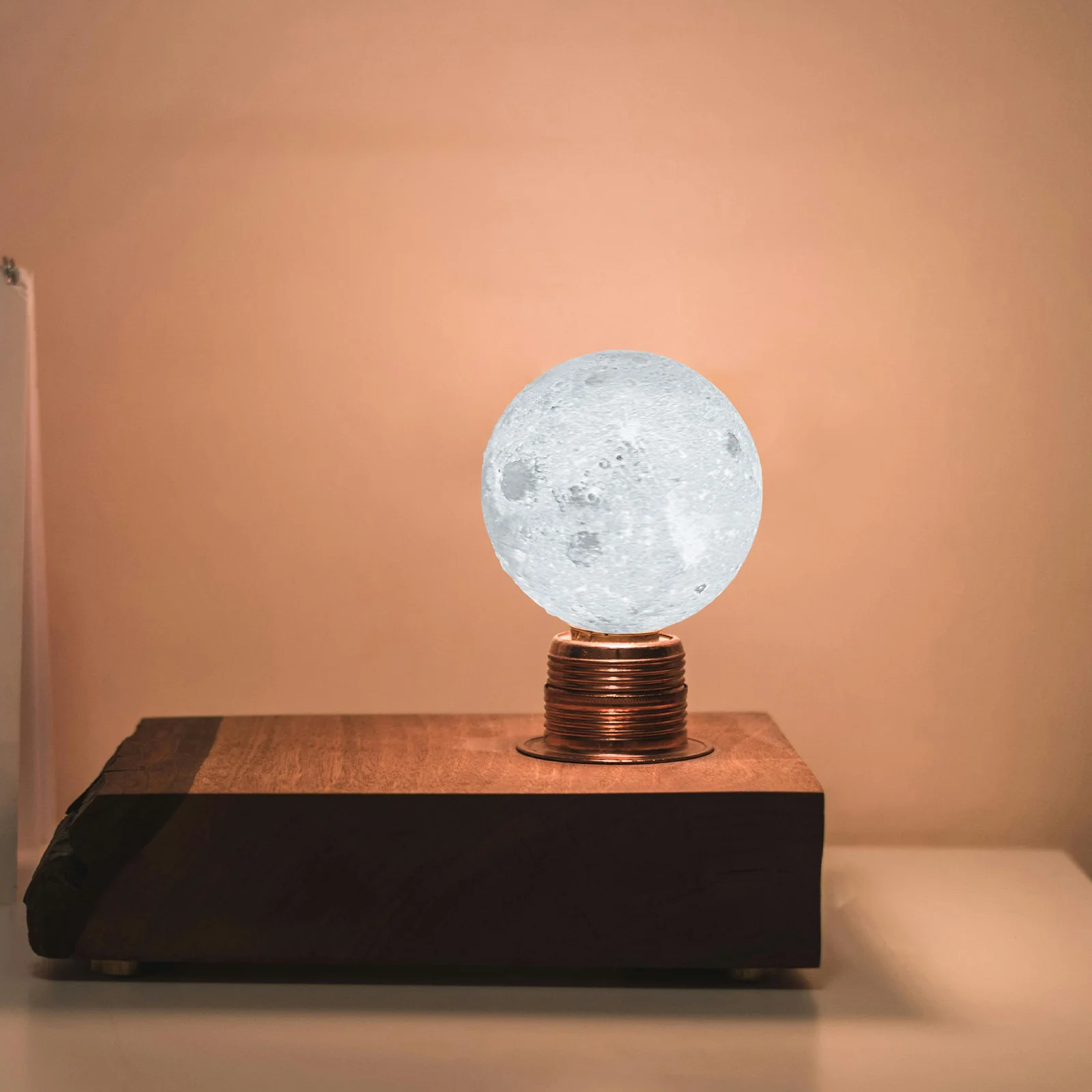 

3D Printed Moon Lampshade Modern Plastic Ceiling Light Cover Replacement Round Creative Lamp Shade Soft Light Eye Protection