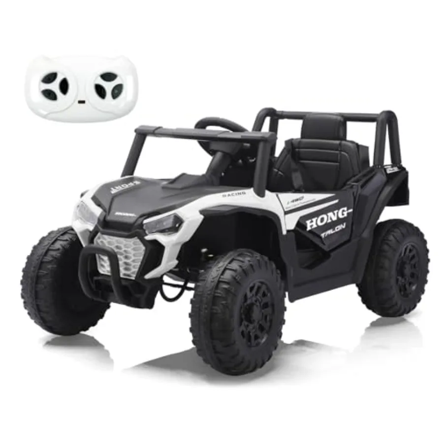 

12V Electric UTV Car with Remote Control Ride on Vehicles LED Headlights Ride on 4 Wheels with Spring Suspension Music Horn for