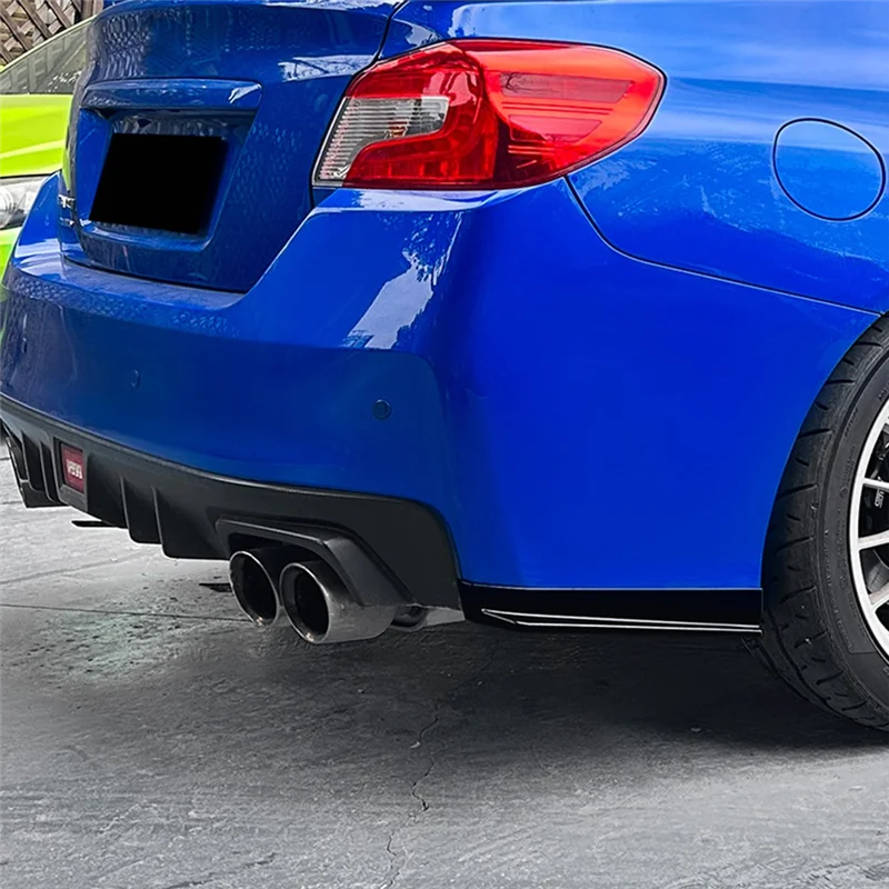 

Car Rear Bumper Lip Diffuser Splitter Winglet Apron Spoiler For Subaru WRX STI VA 2015-2021 Glossy Black
