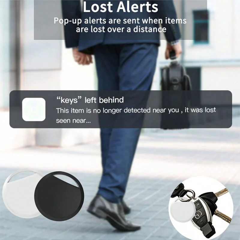 4/1 قطعة جهاز تعقب مضاد للفقد لاستبدال Apple Airtag عبر Find My Bluetooth GPS Tracker للأمتعة IOS MFi Key Finder
