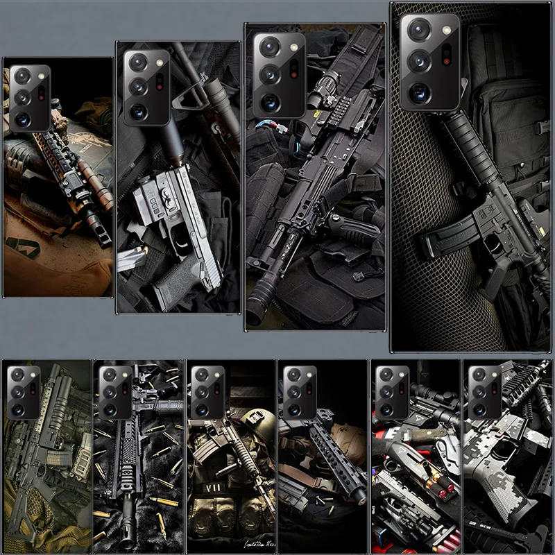 The Military Weapon Case for Samsung A05S A55 A35 A25 A15 Galaxy Note 20 Ultra 10 Lite 9 8 M12 M11 M30S M52 M51 M32 M31 J8 J6 J4