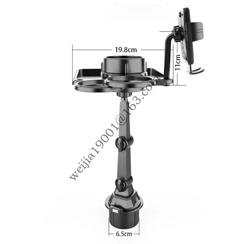 2 in 1 자동차 컵 홀더 전화 스탠드 홀더 확장 가능한베이스 360도 회전 목 h05a