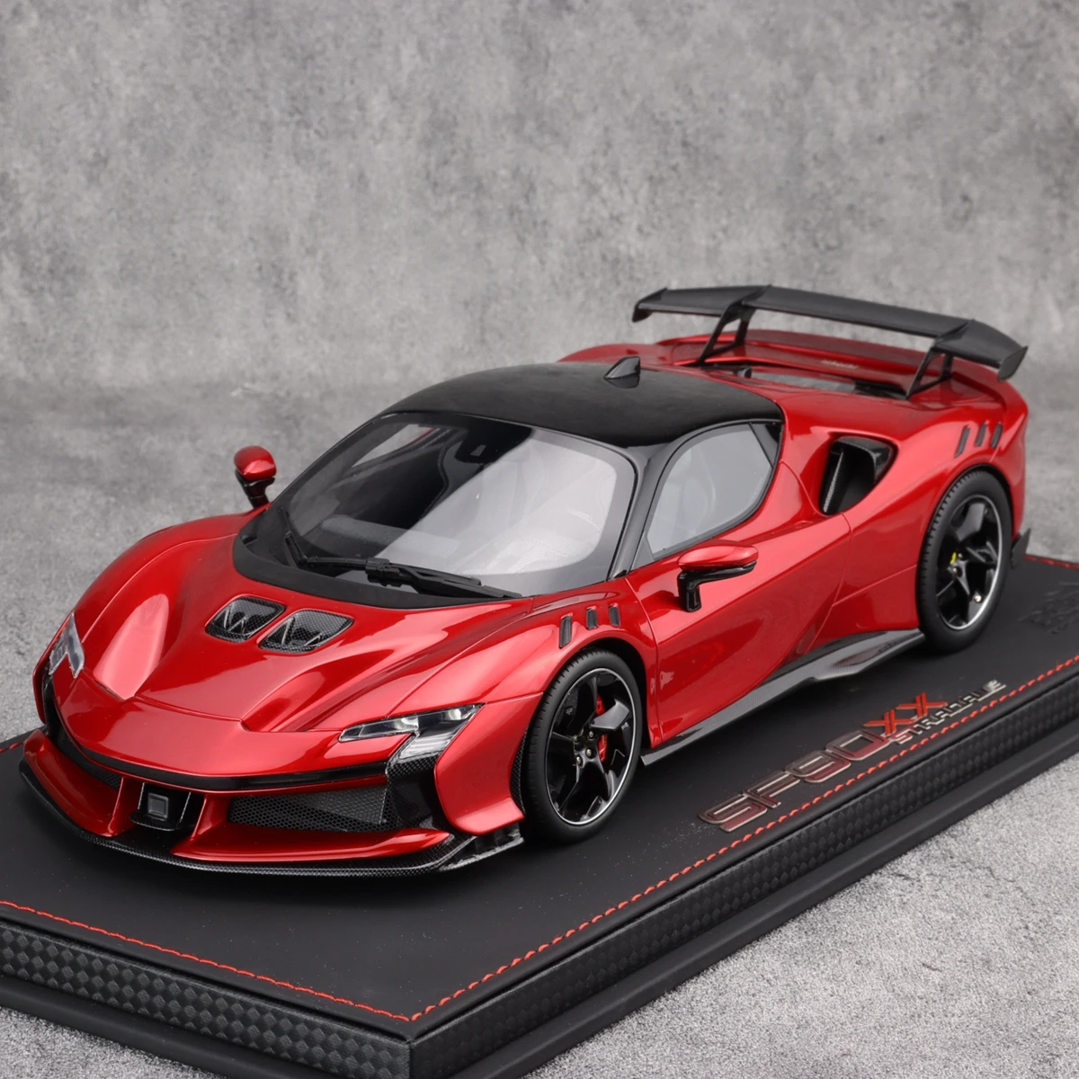 BBR 1:18 SF90 XX Stradale Metal Red Simulation Limited Edition Resin Metal Static Car Model Toy Gift