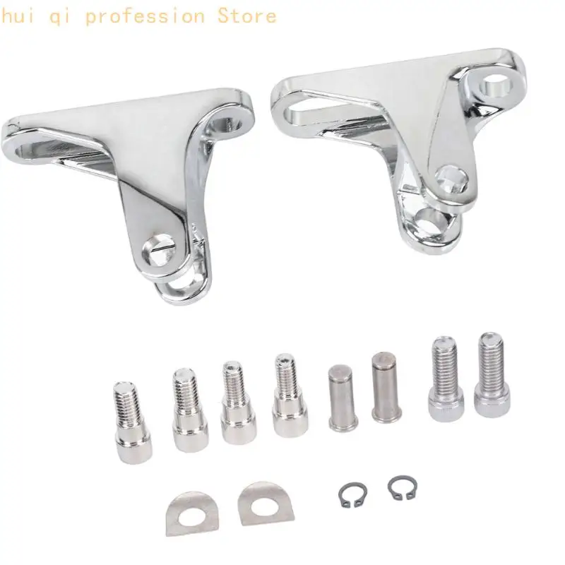Metall-Beifahrerfußrasten-Ersatzhalterungsset für Motorradmodelle von 93–23. Verwendung H8WE – Detail 4